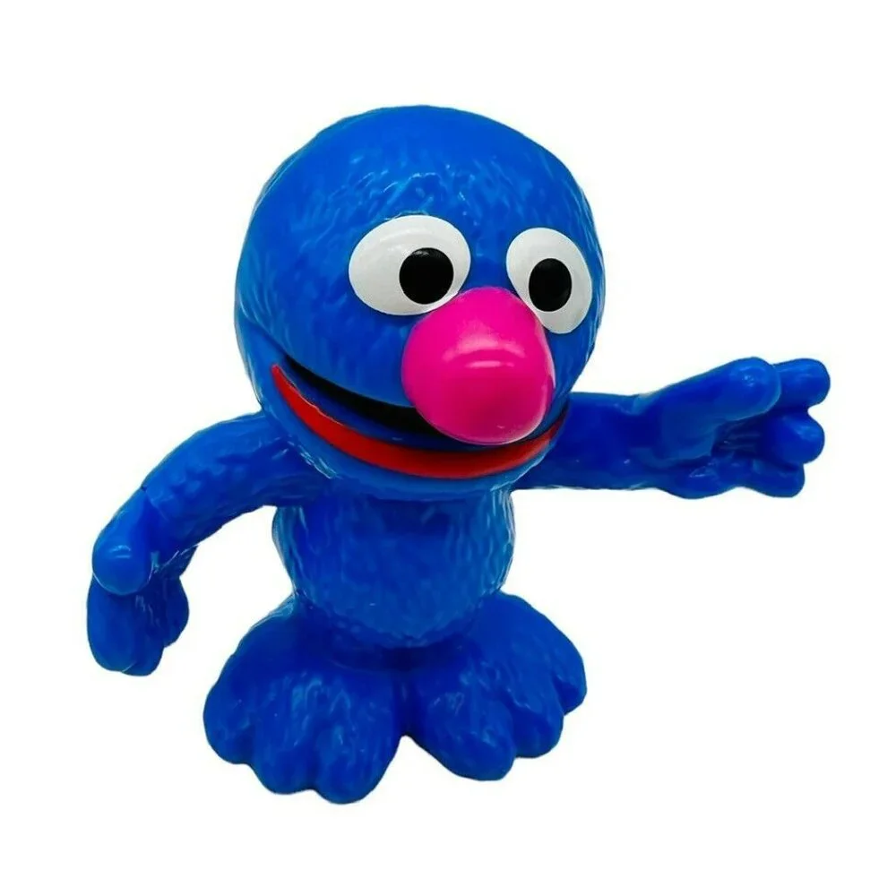 Hasbro Sesame Street Figures Elmo Grover Oscar The Grouch 2.5 inches Plastic Toy
